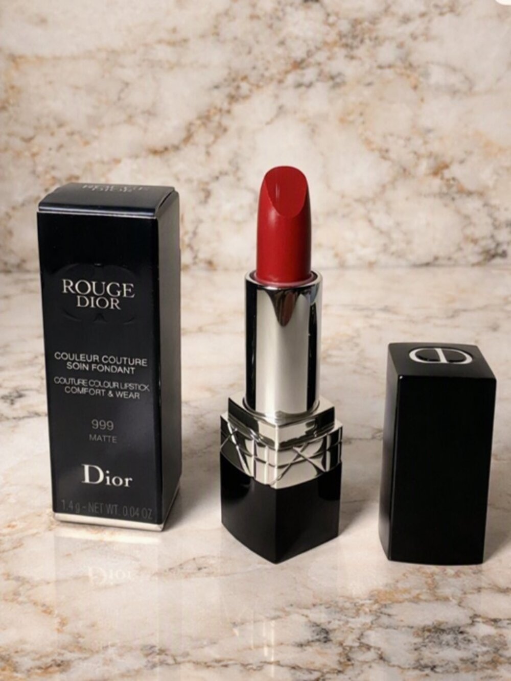 Dior Lipstick ROUGE Red, Color 999 Matte NEW